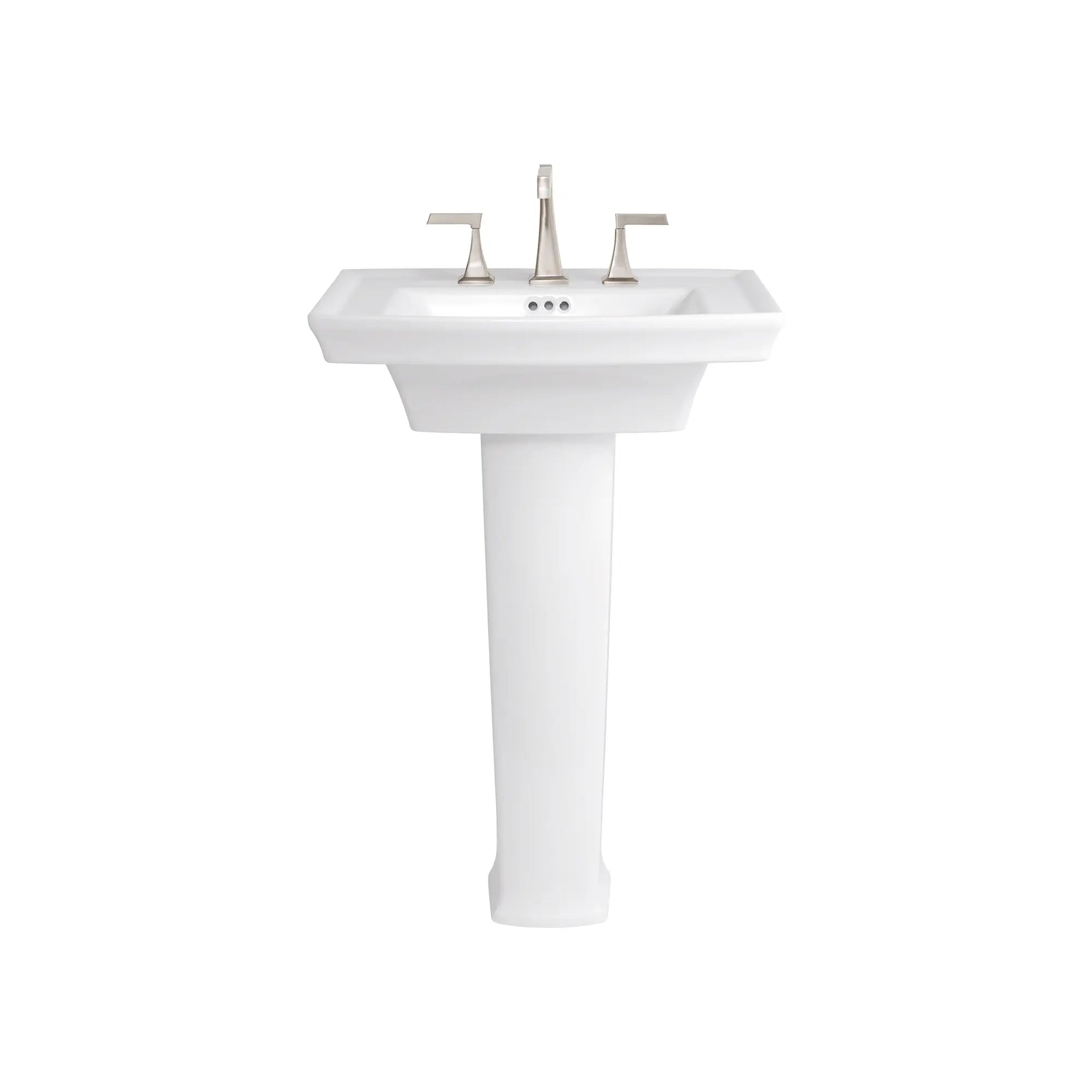 Wyatt® Pedestal Sink Top, 3-hole With Pedestal Leg