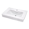 [D20015001.415] Fitzgerald 28 in. Sink Top, 1-Hole - Biscuit