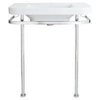 [D21035033.100] Equility® 33 in. Console Legs - Polished Chrome