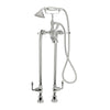 [D35102950.100] Transitional Floor-Mounted Bathtub Faucet With Randall Lever Handles - Polished Chrome