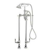 [D35102950.100] Transitional Floor-Mounted Bathtub Faucet With Randall Lever Handles - Polished Chrome