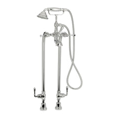 [D35102950.100] Transitional Floor-Mounted Bathtub Faucet With Randall Lever Handles - Polished Chrome
