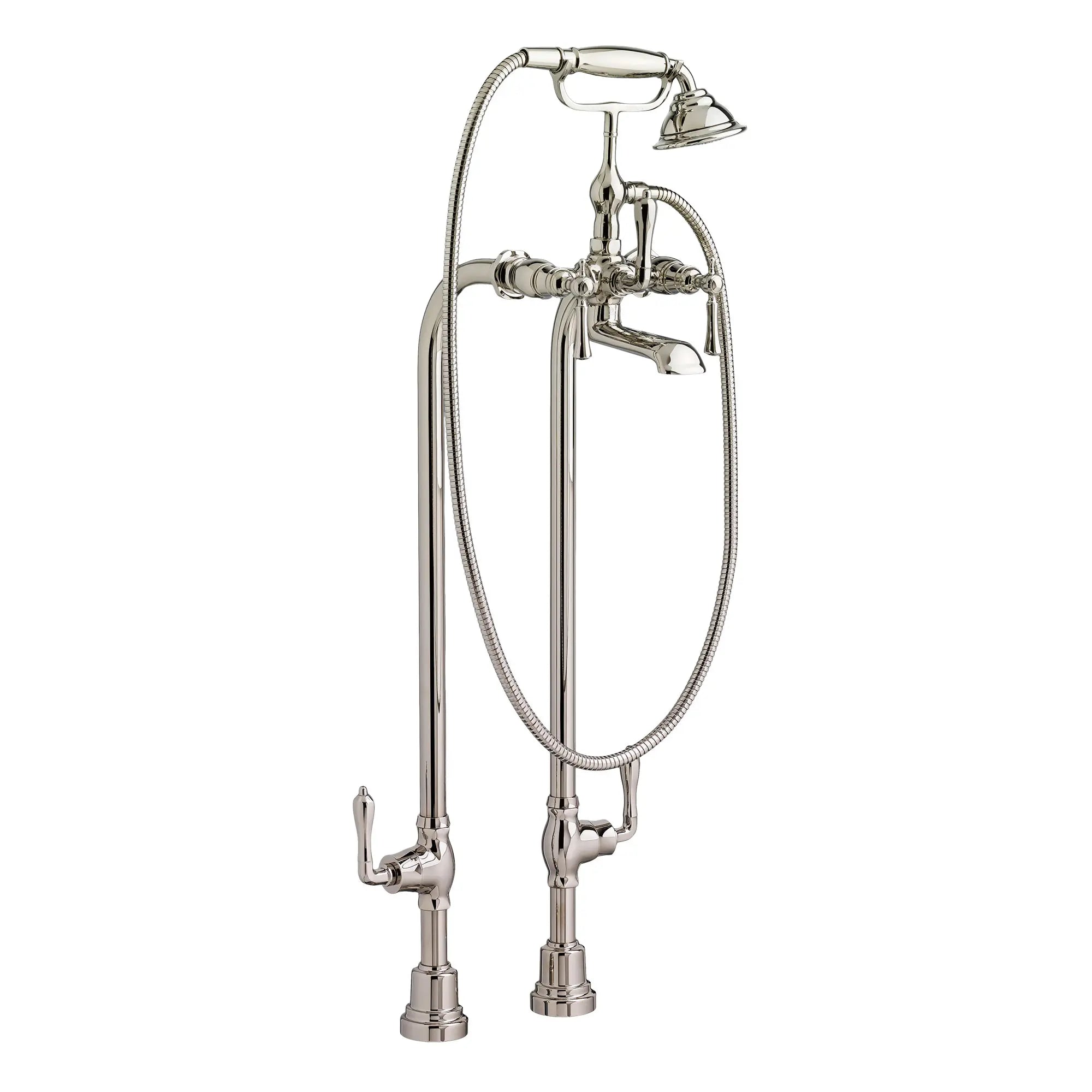 Transitional Floor-Mounted Bathtub Faucet With Randall Lever Handles // PLATINUM NICKEL // 41531_D35102950150_0_CDNwebp.webp