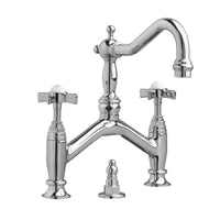 [D35107254.100] Landfair Cross Bridge Faucet - Polished Chrome