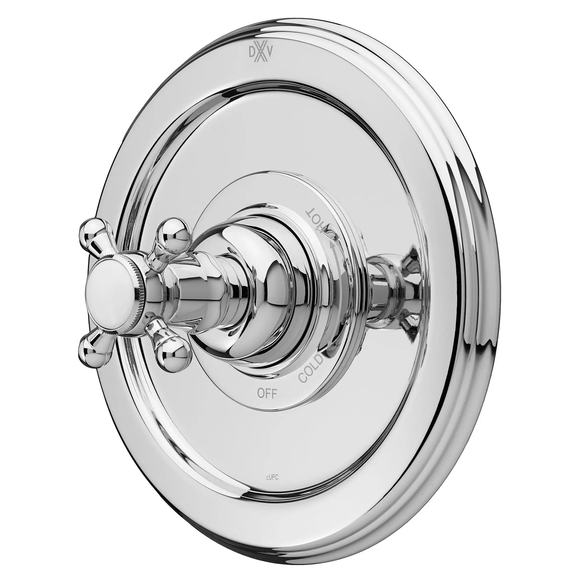 Pressure Balance Shower Valve Trim with Cross Handle // POLISHED CHROME // 41940_P_D35101540100_1_0_CDNwebp.webp