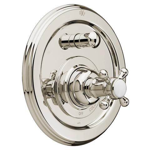 Pressure Balance Tub/Shower Valve Trim with Diveter and Cross Handle