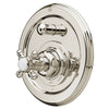 [D35101640.150] Pressure Balance Tub/Shower Valve Trim with Diveter and Cross Handle - Platinum Nickel