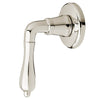 [D35101700.150] 1/2" or 3/4" Wall Valve Trim with Lever Handle - Platinum Nickel