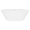 [D12035004.415] 72 in. Acrylic Freestanding Bathtub - Canvas White