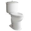 [D2203AA100.415] Oak Hill® Two-Piece Chair Height Elongated Toilet with Seat - Canvas White