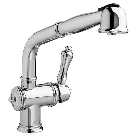 Victorian Single Handle Pull-Out Kitchen Faucet with Lever Handle