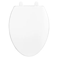 [5025A15G.415] Contemporary Elongated Closed Front Toilet Seat - Canvas White