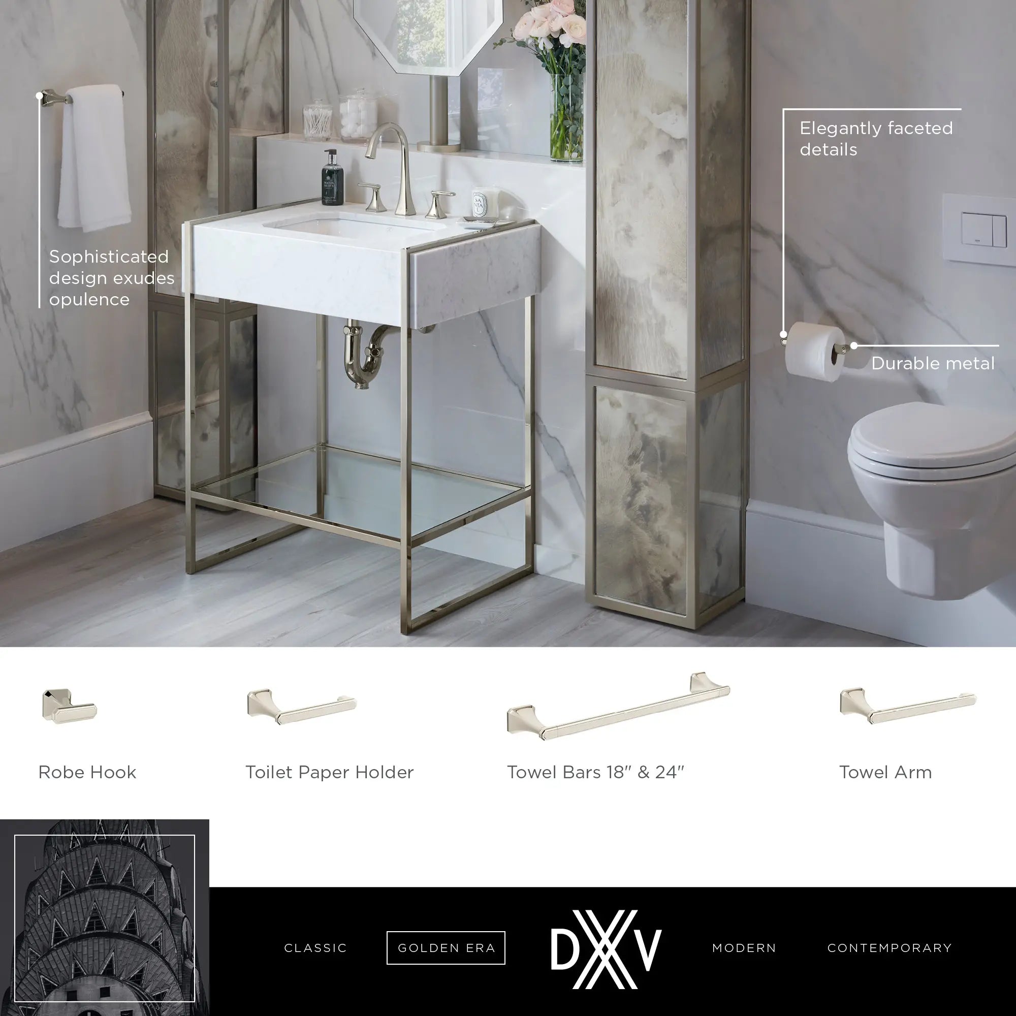 Belshire® Towel Hook // POLISHED CHROME // 68234_DXV_Belshire_Accessories_D35170210_D35170235_D35170190_D35170180_D35170240_Info_0_CDNwebp.webp