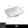 Belshire® Rectangle Sink // CANVAS WHITE // 68255_DXV_Belshire_Undermount_Sink_D20205000_Info_2_CDNwebp.webp
