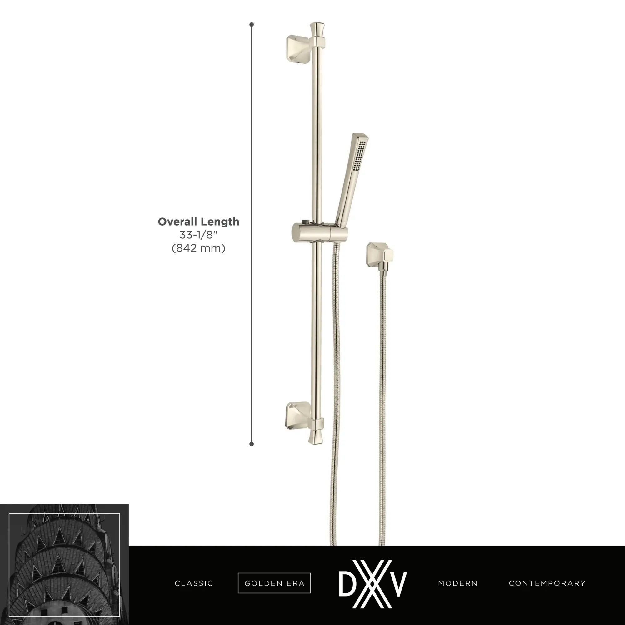 Belshire® Personal Hand Shower Set with Adjustable 30 in. Slide Bar // POLISHED CHROME // 68292_2020_DXV_Shower_Set_D35170780_2_CDNwebp.webp