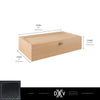 DXV® Modulus 36 in. Wall-Hung Drawer Unit // NATURAL OAK // 68355_DXV_Modulus_WallHung_Drawer_D19025036_Info_2_CDNwebp.webp