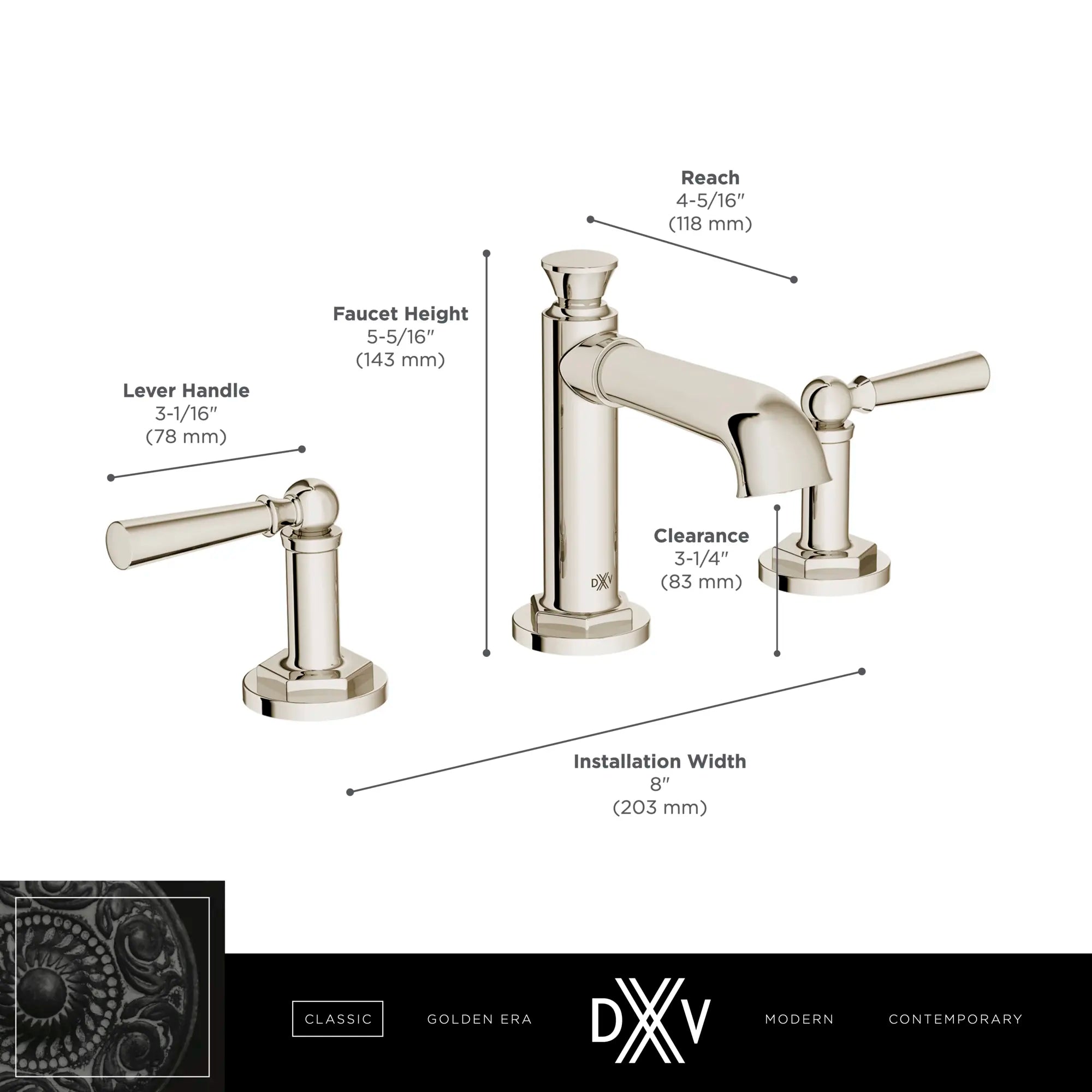 Oak Hill® 2-handle Widespread Bathroom Faucet With Lever Handles Oak Hill® 2-handle Widespread Bathroom Faucet With Lever Handles