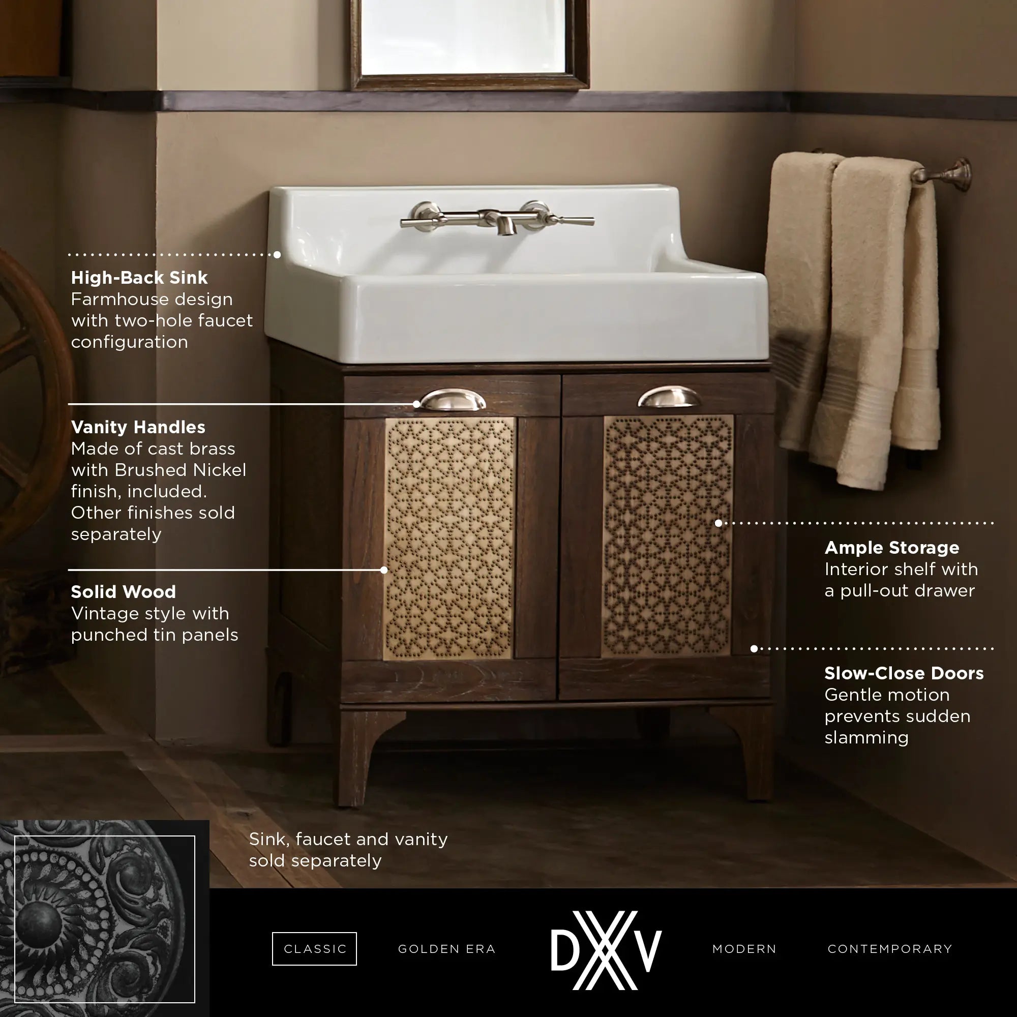 Oak Hill® 30 in. Single Vanity Only // WEATHERED OAK // 68424_DXV_Oak_Hill_Vanity_D19010030.239_Info_1_0_CDNwebp.webp