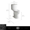 Oak Hill® Two-Piece Chair Height Elongated Toilet with Seat // CANVAS WHITE // 68428_DXV_Oak_Hill_Toilet_D2203AA100_Infographic_2_CDNwebp.webp