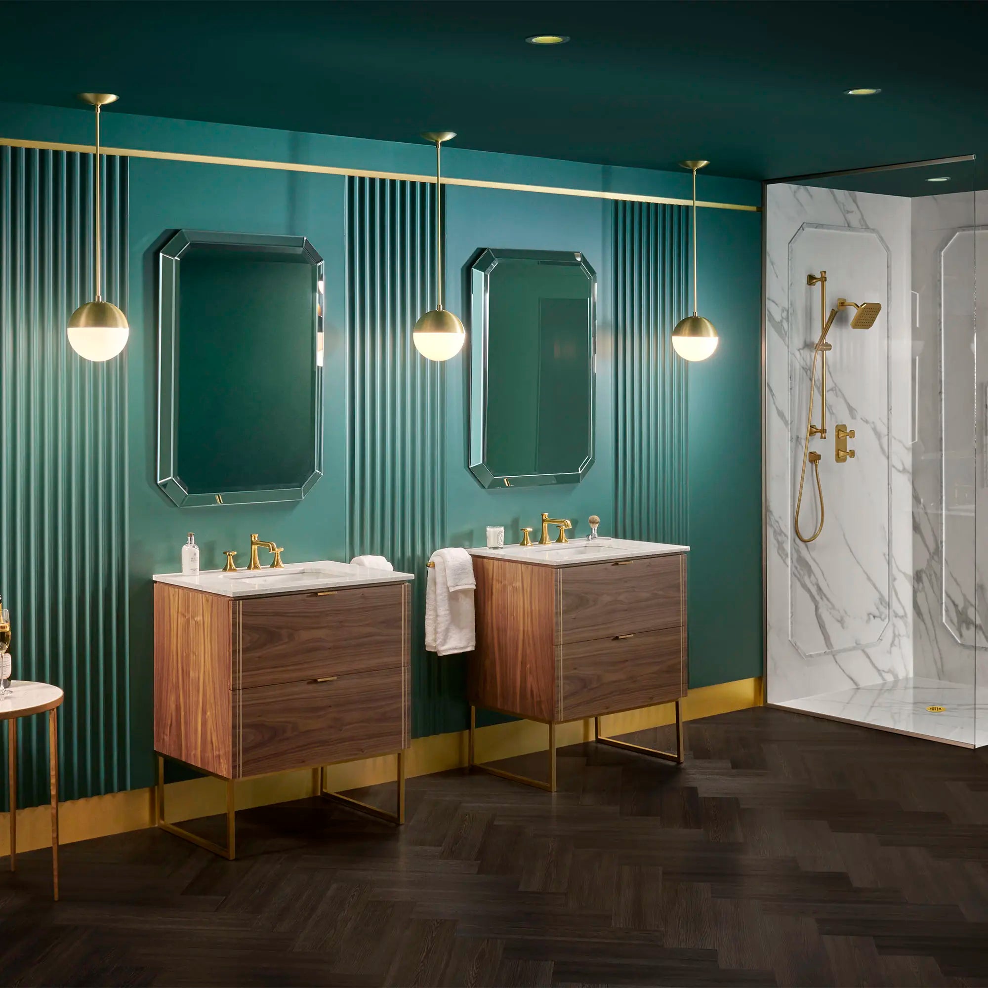 Belshire® 30 in. Carrara Marble Vanity Top, 3 Hole // CARRARA MARBLE // 83528_B-D19086030329_D19090003550_D19087000427_D20205000415_1_CDNwebp.webp