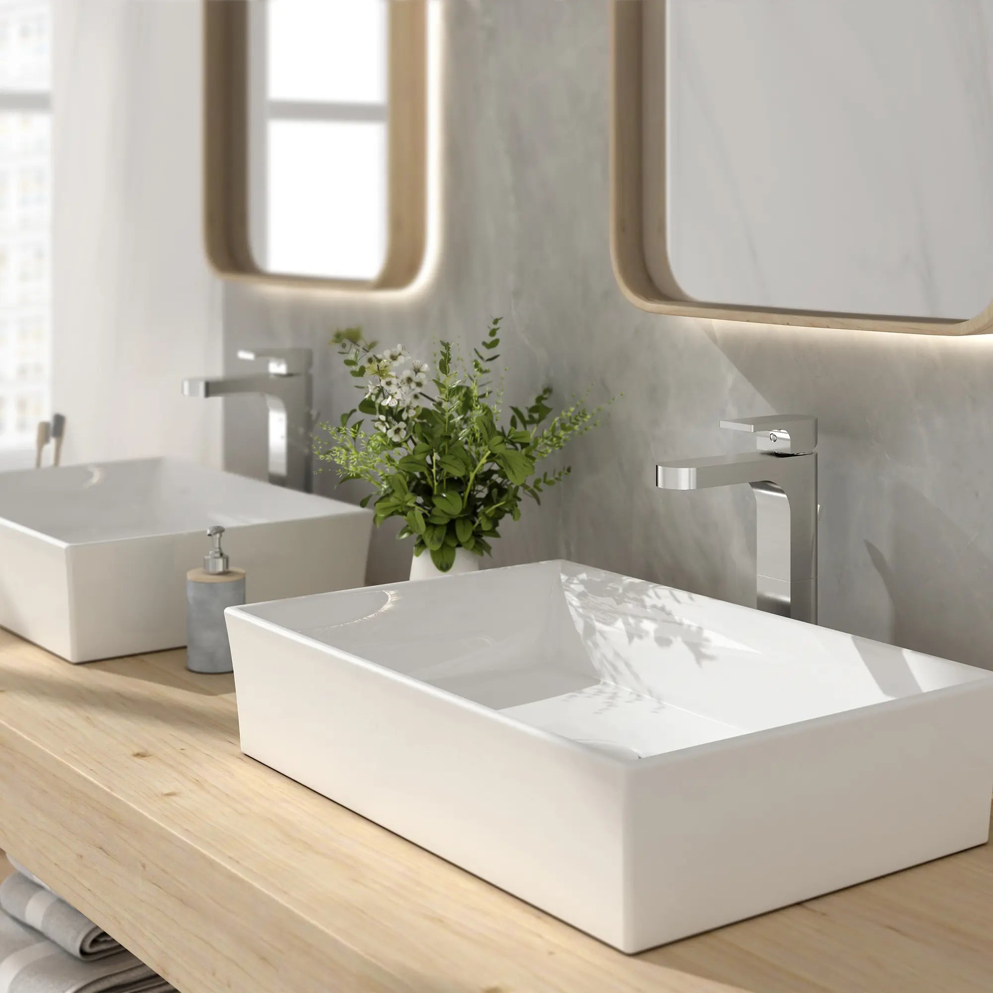 Equility® Single Handle Bathroom Faucet with Lever Handle // BRUSHED NICKEL // 83556_B-D20080022.415_D3510910C.144_CDNwebp.webp