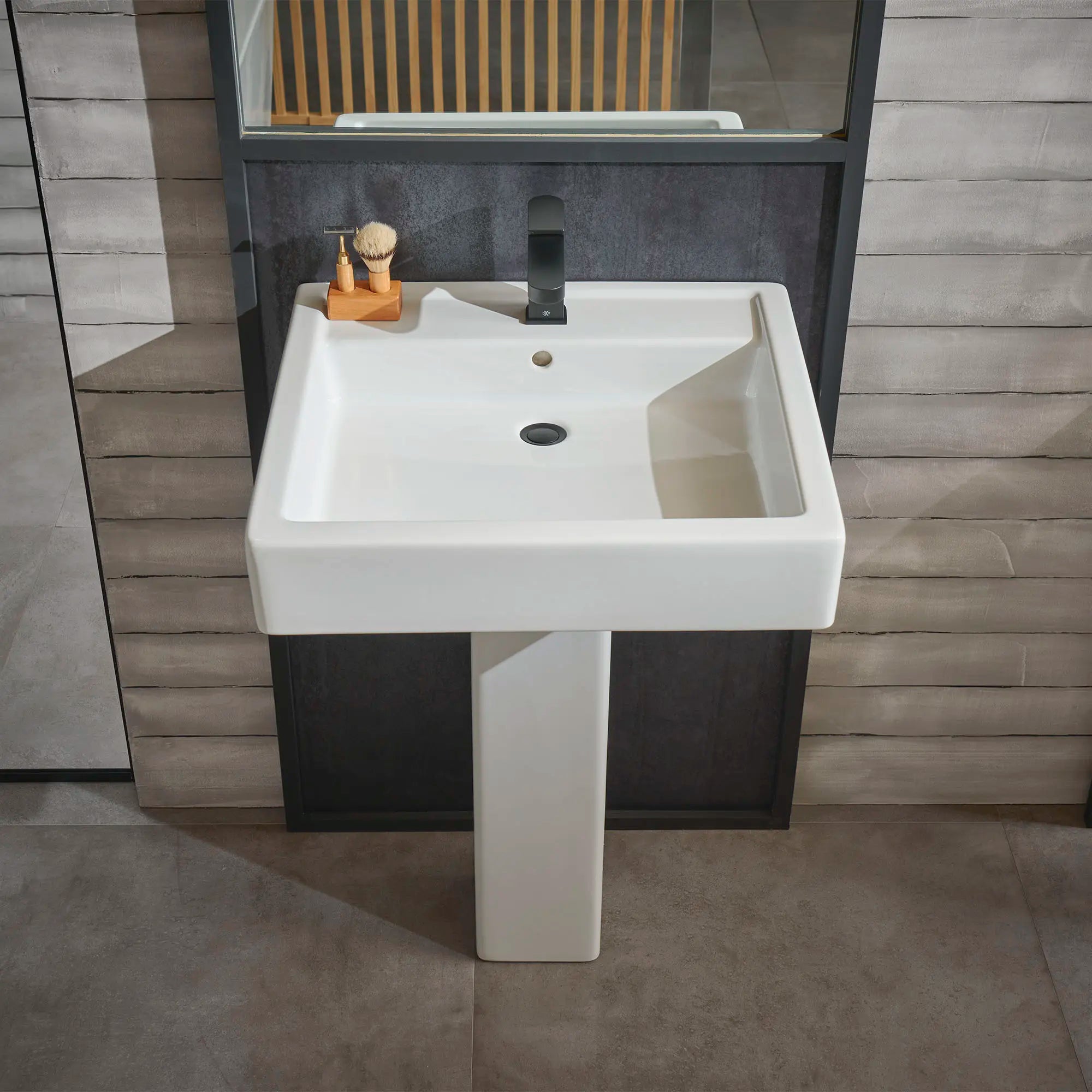 Cossu® Pedestal Sink Top, 1-Hole with Pedestal Leg // CANVAS WHITE // 83838_B-D21025000.415_D3510910C.243_1_CDNwebp.webp