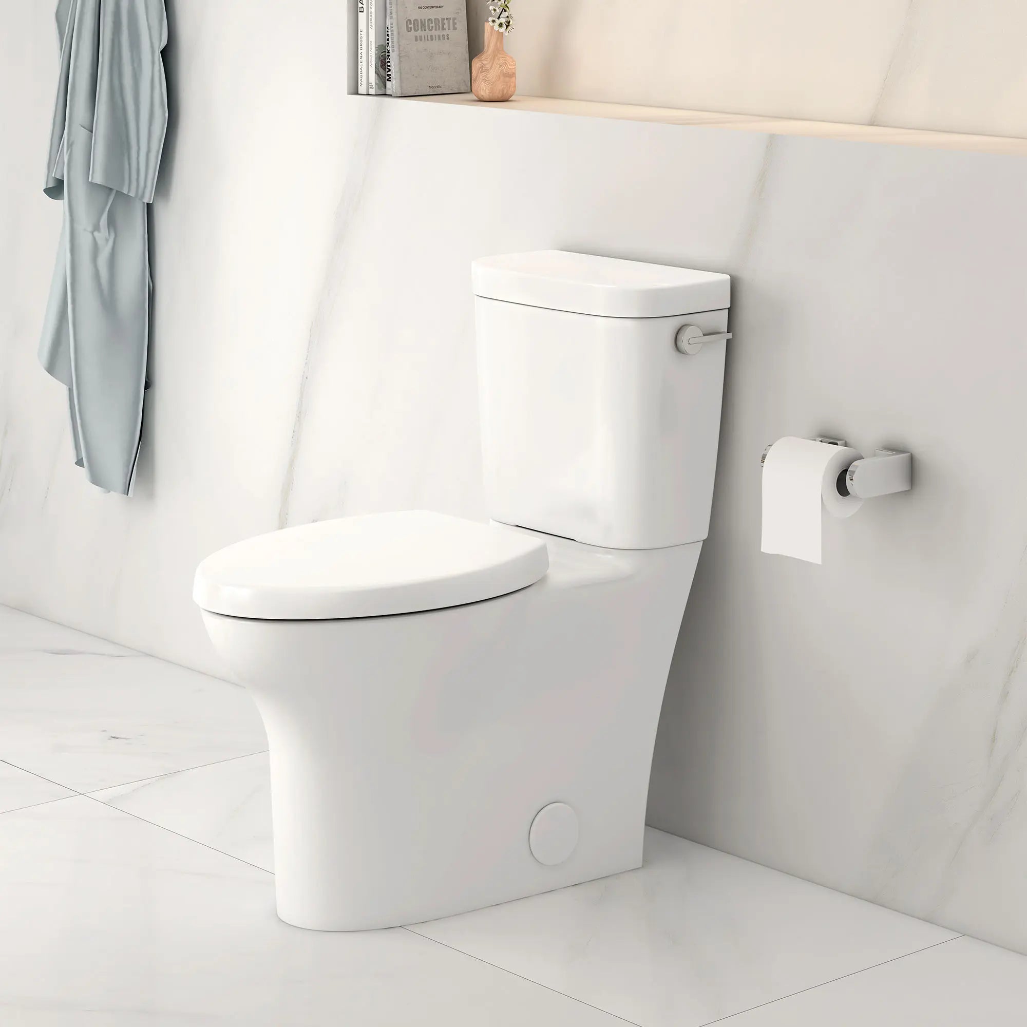 Contemporary Elongated Closed Front Toilet Seat
