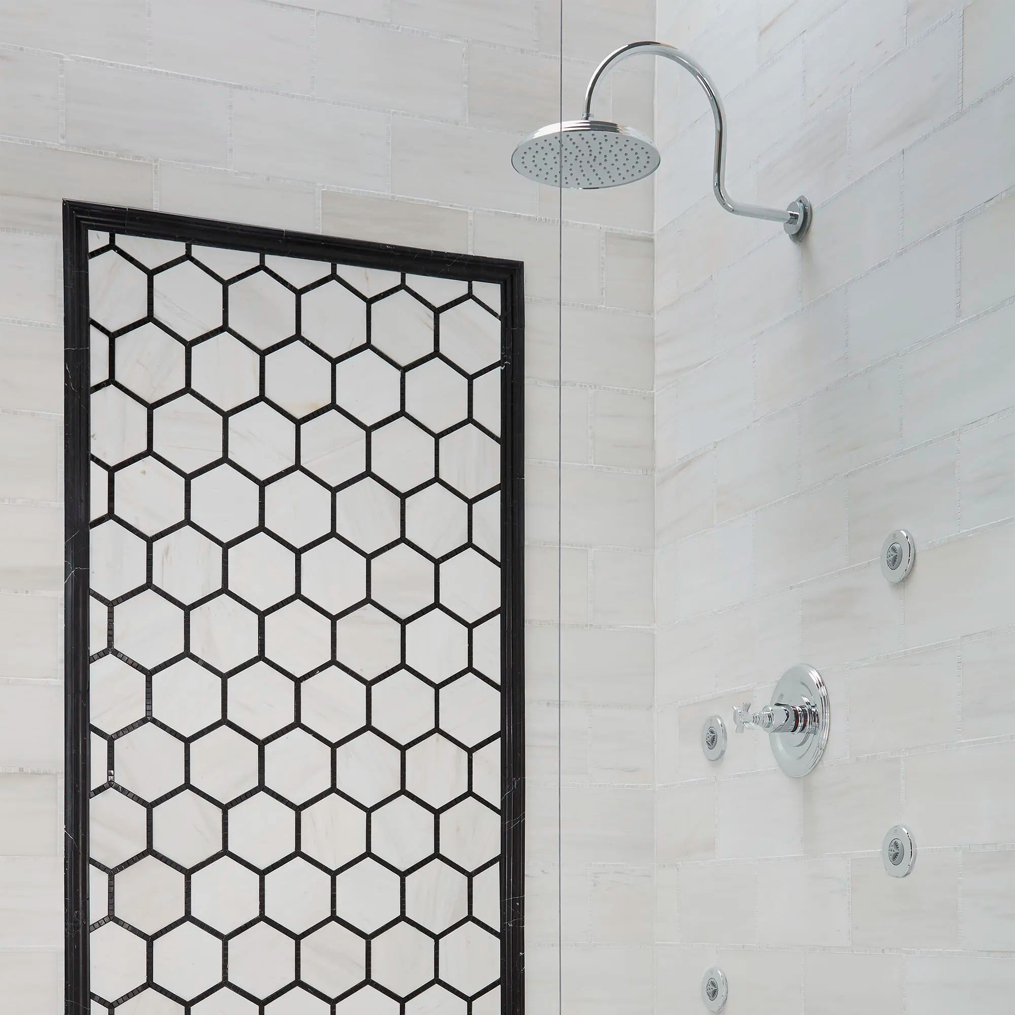 Landfair 1/2 Inch Or 3/4 Inch Thermostatic Valve Trim With Cross Handles // POLISHED CHROME // 84590_B-D35107514100_CDNwebp.webp