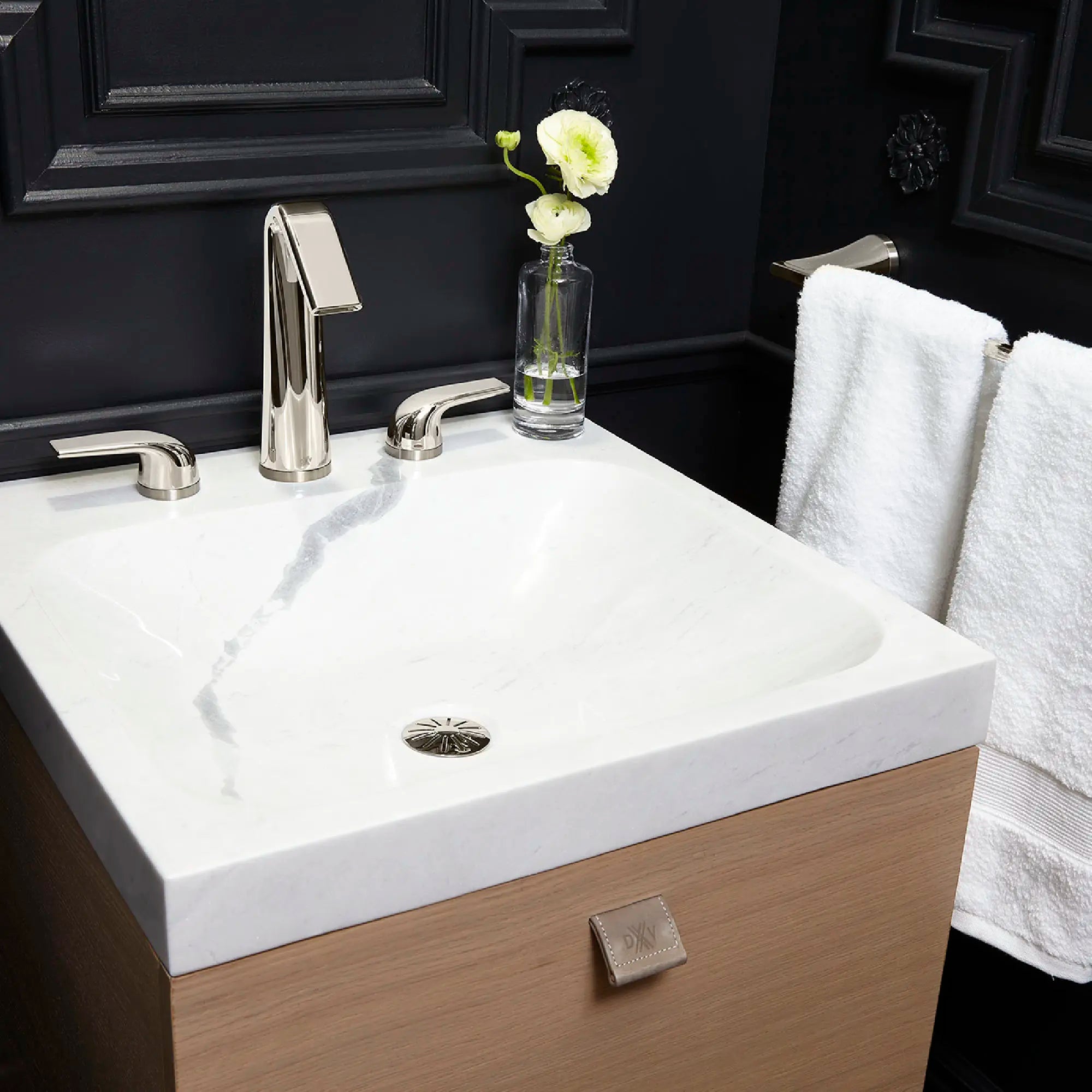 DXV® Modulus 2-Handle High Spout Widespread Bathroom Faucet with Lever Handles // PLATINUM NICKEL // 84912_B-D35120822150_CDNwebp.webp