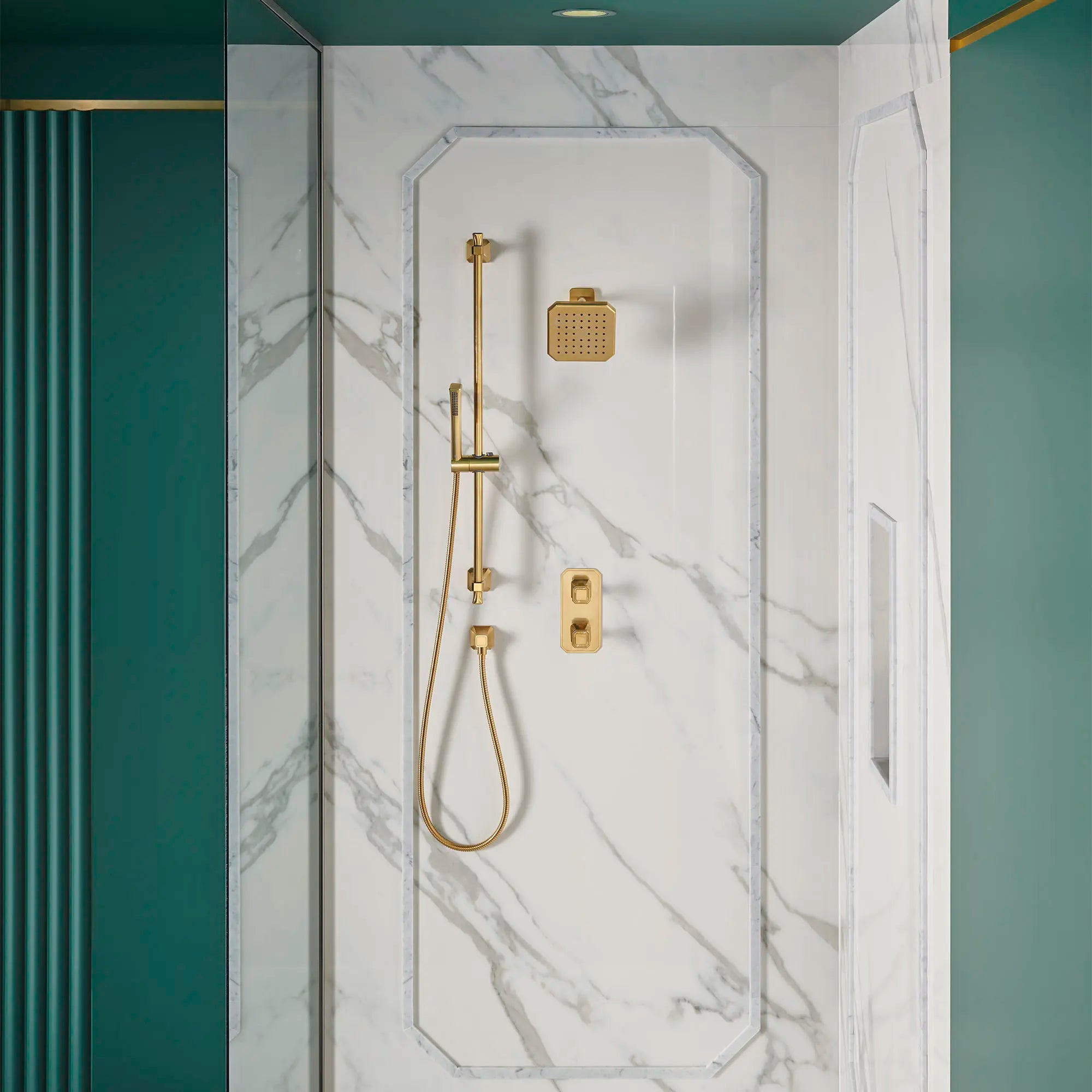 Belshire® Single Function 6 in. Square Showerhead // SATIN BRASS // 85535_B-D35170106427_D35170529427_D35170780427_CDNwebp.webp