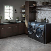 [D35402300.355] Victorian Single Handle Pull-Down Kitchen Faucet with Lever Handle - Polished Chrome