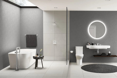 47 in. Wall Hung Bathroom Sink, 3 Hole