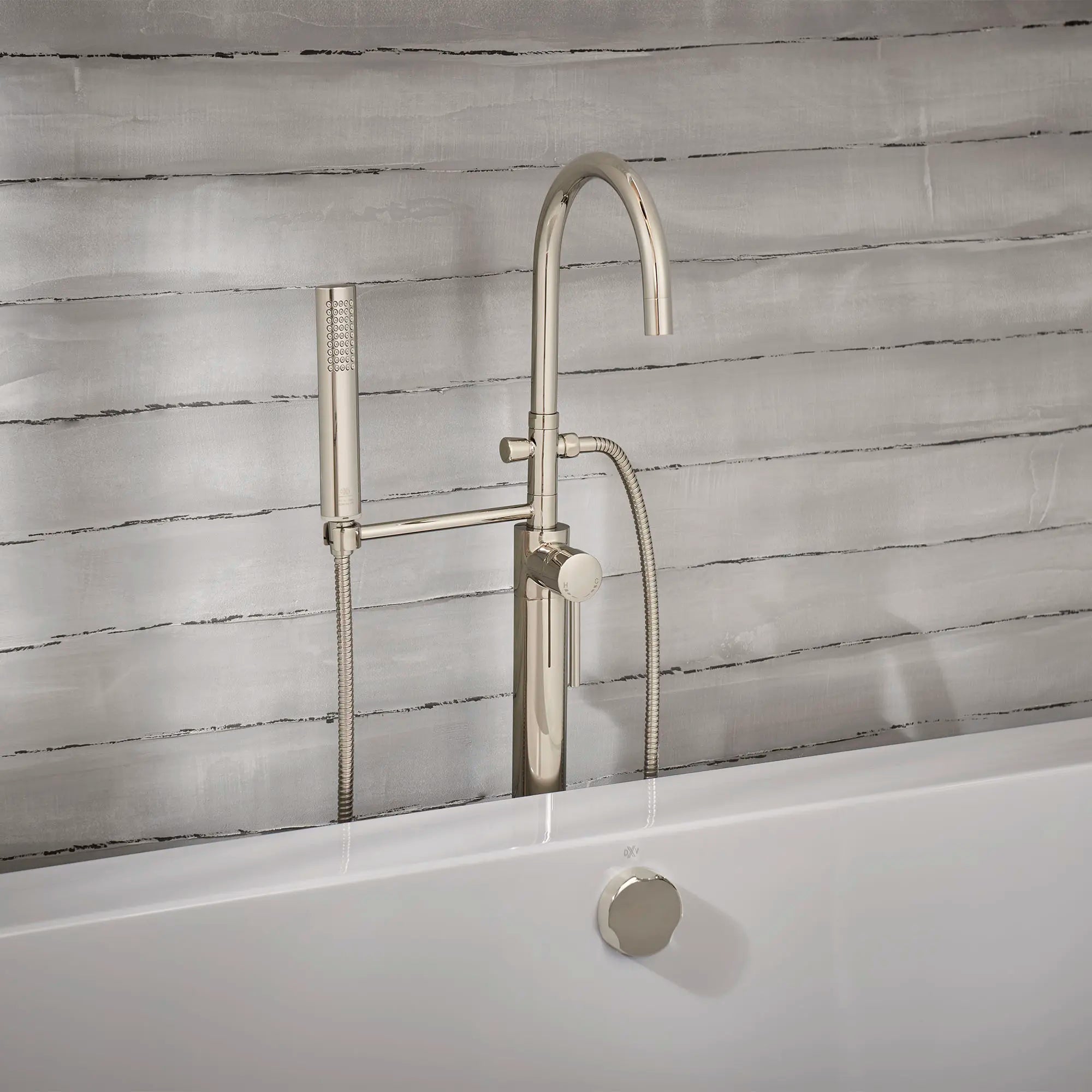 Contemporary Floor Mount Bathtub Faucet // PLATINUM NICKEL // 86188_B-D35901971.150_CDNwebp.webp