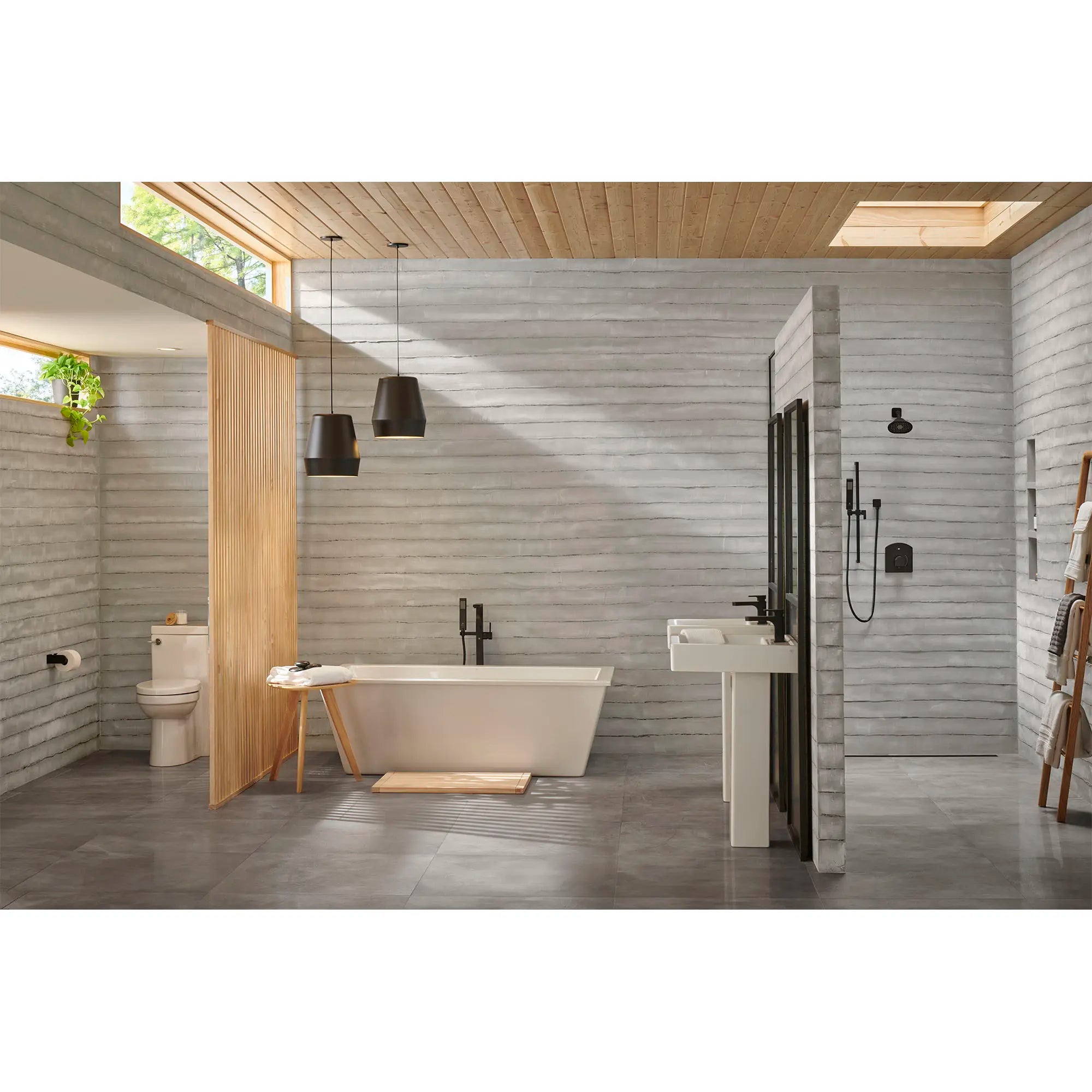 Equility® Square Floor Mount Bathtub Filler with Hand Shower and Lever Handle // MATTE BLACK // 86208_B-D60545004.415_D22015F101.415_D20095001.415_D21025000.415_D20095001.415_D21025000.415_D3590090C.243_D3510910C.243_D35109510.243_D3510977C.243_D3570043C.243_D35109230.243_CDNweb_c865f55f-d038-4883-92b3-ac9b46019eb7.webp