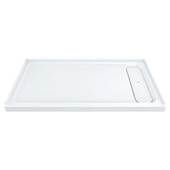 DXV® Modulus 60” X 30” SOLID SURFACE SHOWER BASE – RIGHT DRAIN // MERINO WHITE // 90568_D16030STR417_CDNwebp.webp