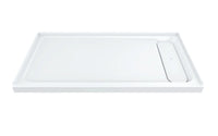 DXV® Modulus 60” X 32” SOLID SURFACE SHOWER BASE – RIGHT DRAIN // MERINO WHITE // 90581_D16032STR.417_CDNwebp.webp