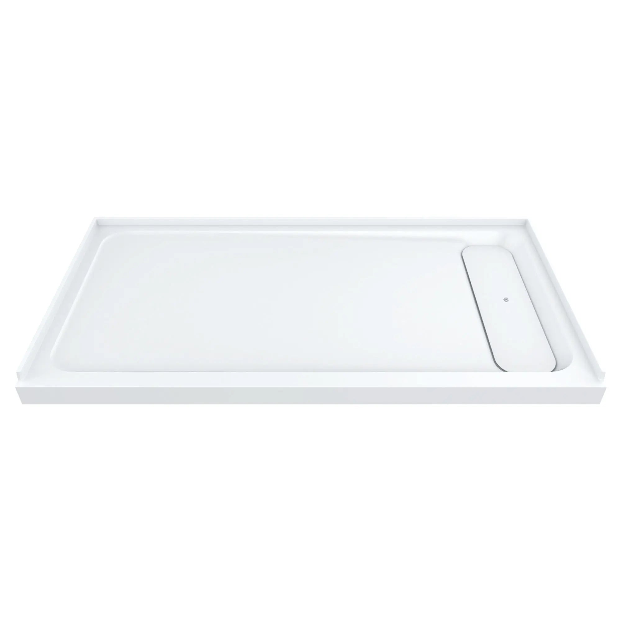 DXV® Modulus 60” X 32” SOLID SURFACE SHOWER BASE – RIGHT DRAIN // MERINO WHITE // 90583_D16032STR417_CDNwebp.webp