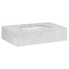 Belshire® 30 in. Carrara Marble Console Top, 3 Hole // CARRARA MARBLE // 90701_D19080003550_CDNwebp.webp