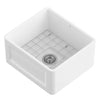 [D20100000.415] Hillside® 20 in. Apron Kitchen Sink with Center Drain - Canvas White