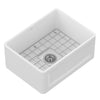 [D20101000.415] Hillside® 24 in. Apron Kitchen Sink with Center Drain - Oyster