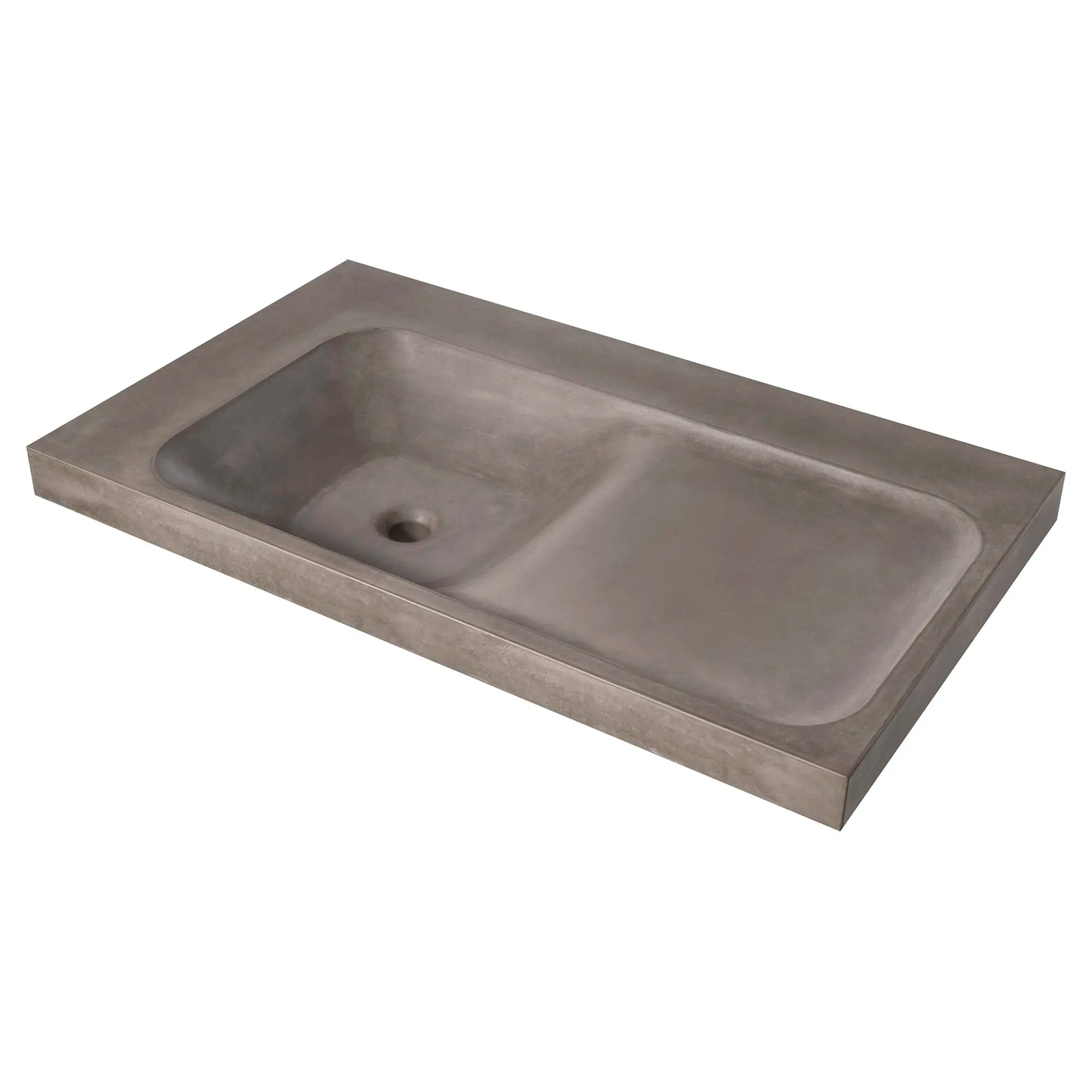 DXV® Modulus 36 in. Concrete Sink, No Hole // SMOKE CONCRETE // 91581_D21050036LH409_CDNwebp.webp