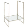 Belshire® 30 in. Console Legs with Glass Shelf // PLATINUM NICKEL // 91603_D21065000150_CDNwebp.webp