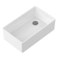 [D21180SB3320.415] Etre® 33 in. Apron Kitchen Sink with Offset Drain - Canvas White