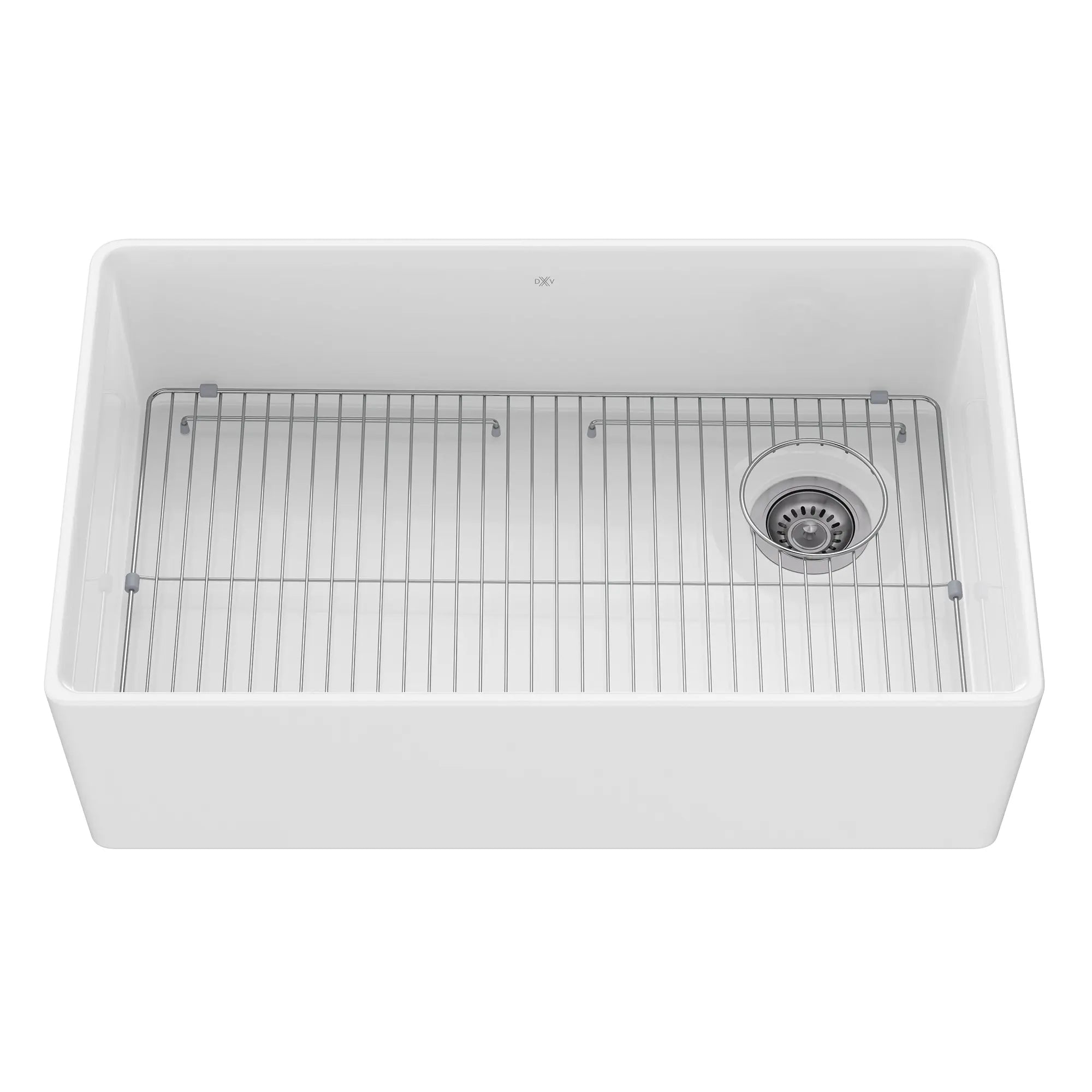 Etre® 33 in. Apron Kitchen Sink with Offset Drain // CANVAS WHITE // 91752_D21180SB3320.415_4_CDNwebp.webp