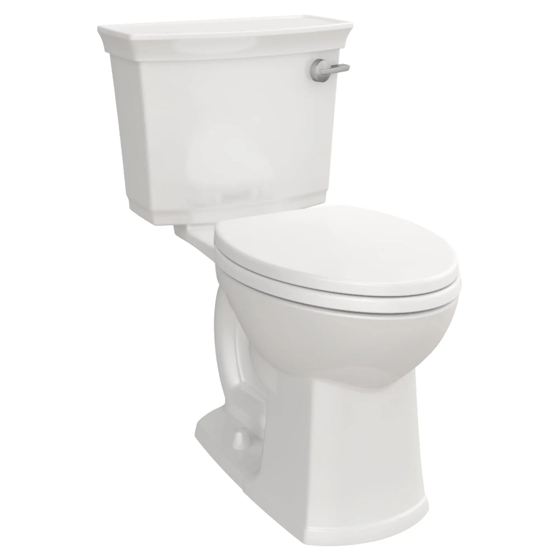 れがーと　15×2 Wyatt® Two-piece Chair Height Right-hand Trip Lever Elongated Toilet W