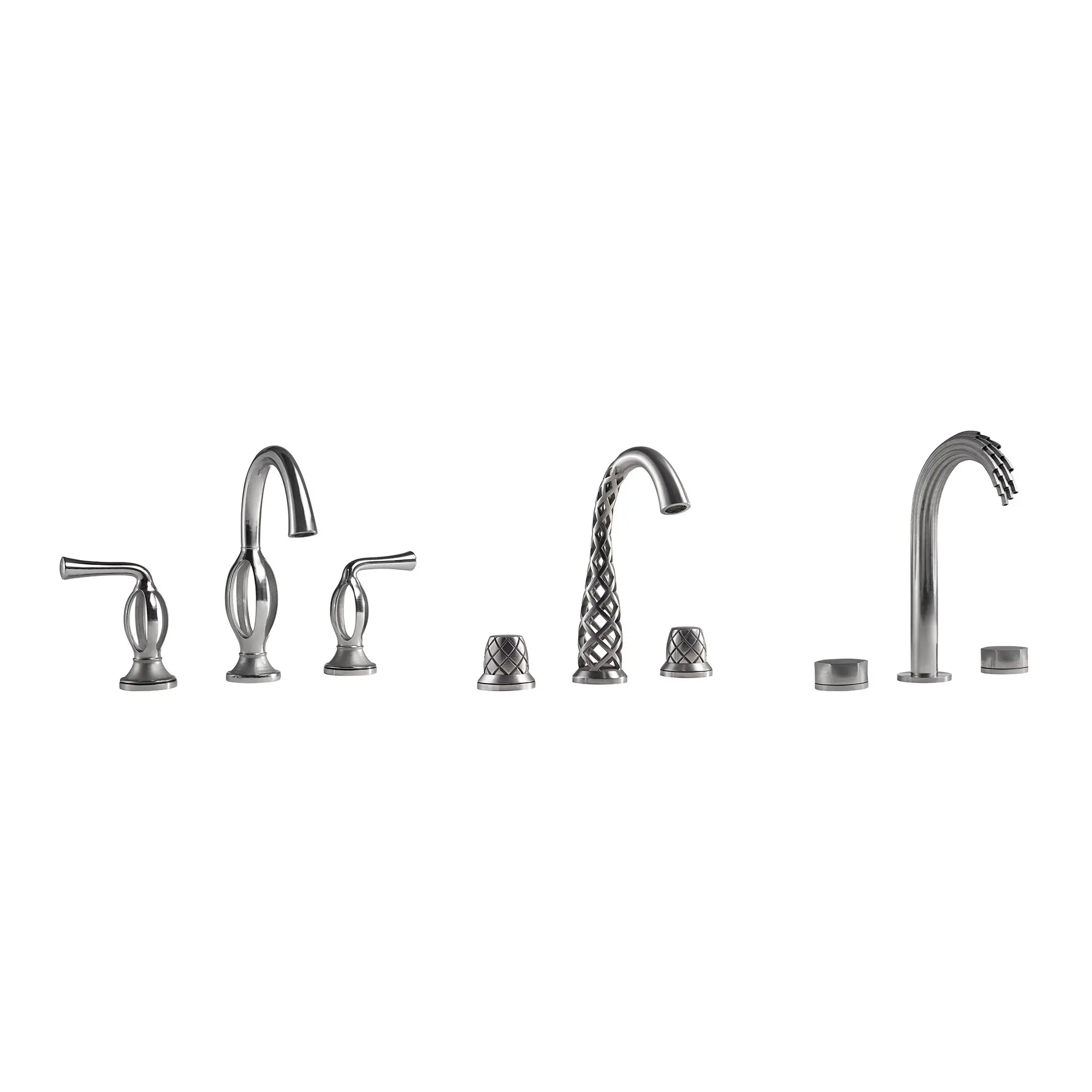 Vibrato 2- Handle Widespread 3D Printed Bathroom Faucet with Knob Handles // BUTLER FINISH // 92586_D31202801435_D31201801435_D31204801435_CDNwebp.webp
