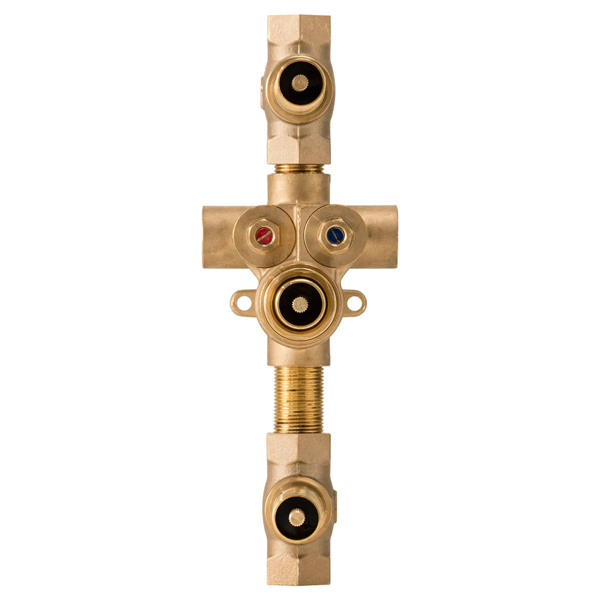 3-handle Thermostatic Rough Valve With 2 Volume Controls 3-handle Thermostatic Rough Valve With 2 Volume Controls
