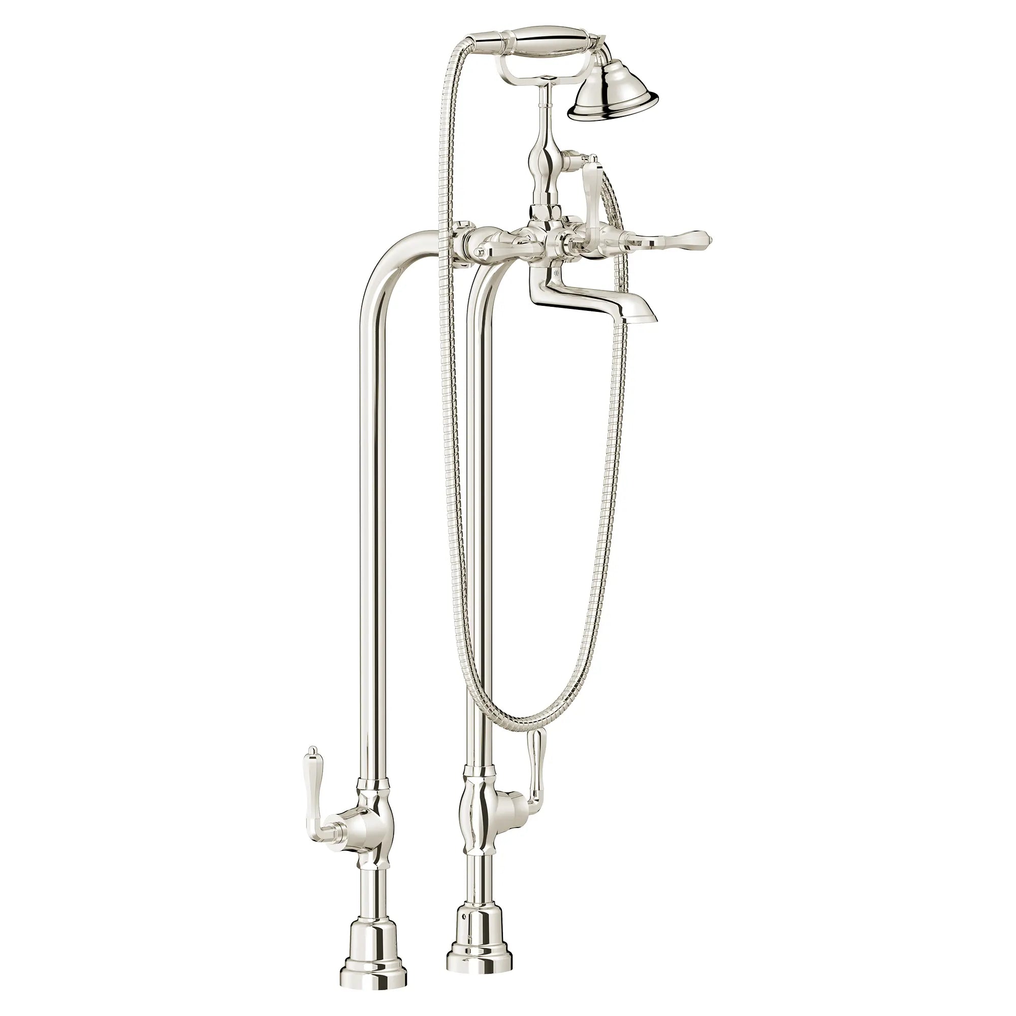 Traditional Floor Mount Bathtub Faucet with landfair Cross Handles // PLATINUM NICKEL // 92968_D3510195C.150_CDNwebp.webp