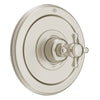 [D35101F40.144] Ashbee Single Handle Pressure Balance Valve Trim Only with Cross Handle - Polished Chrome