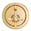 [D35102640.427] Randall Pressure Balanced Tub/Shower Valve Trim With Cross Handle - Satin Brass